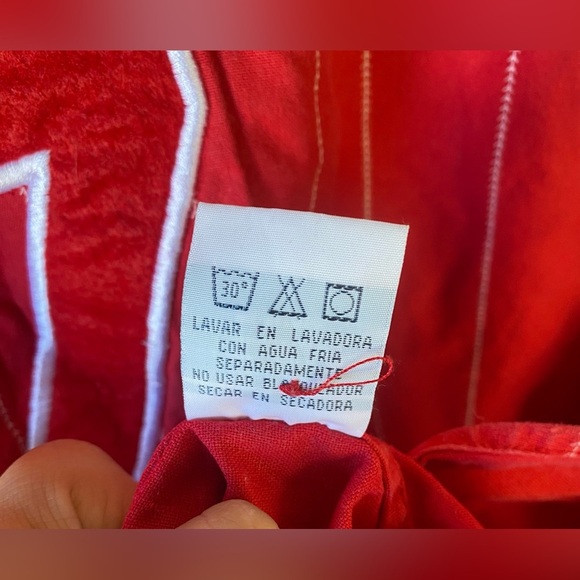 VTG MLB Texas Rangers Red White Jersey #7 Genuine Merchandise Mirage Large - Picture 10 of 11